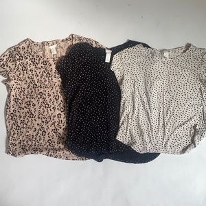 Bundle of three cute tops. Size small.